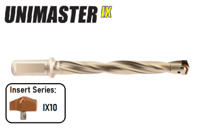 11.00mm - 11.40mm 8xD Unimaster IX Exchangeable Head Drill Body Europa